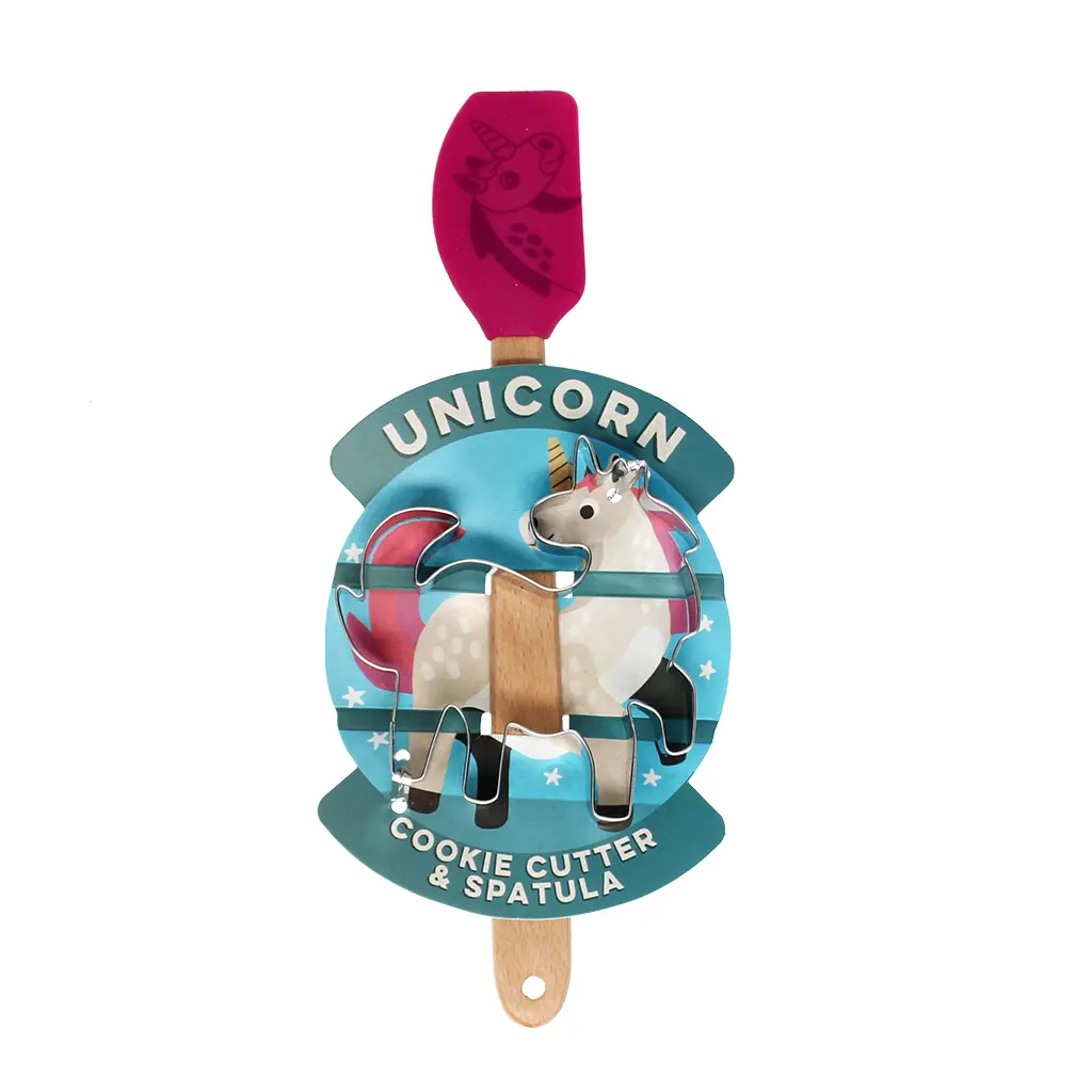 Rex London Cortador y espátula Unicorn MULTICOLOR