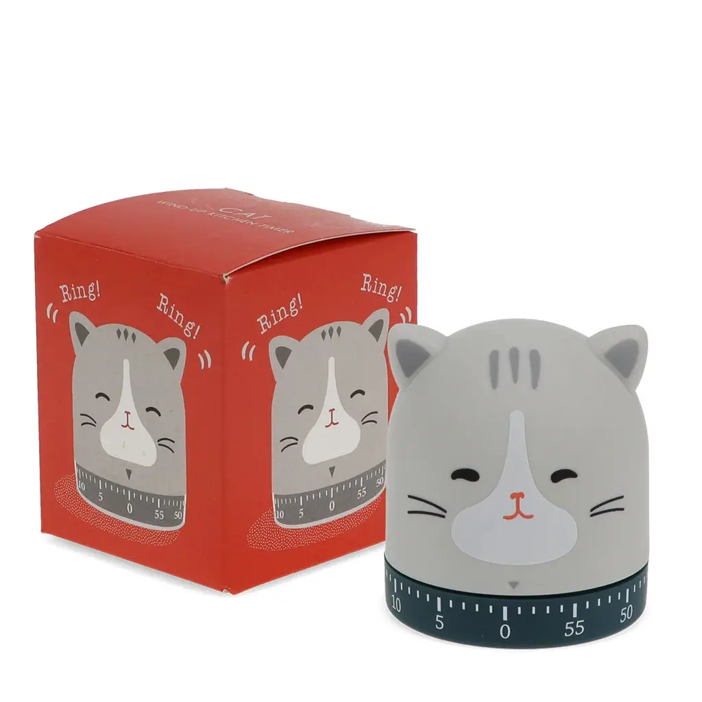 Rex London Temporizador de cocina para niños Cat GRAY