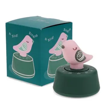 Rex London Temporizador de cocina para niños Bird PINK