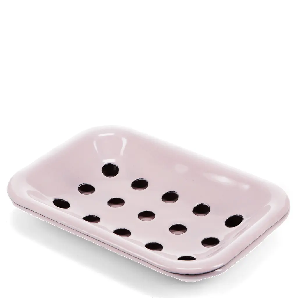 Rex London Jabonera de esmalte PINK