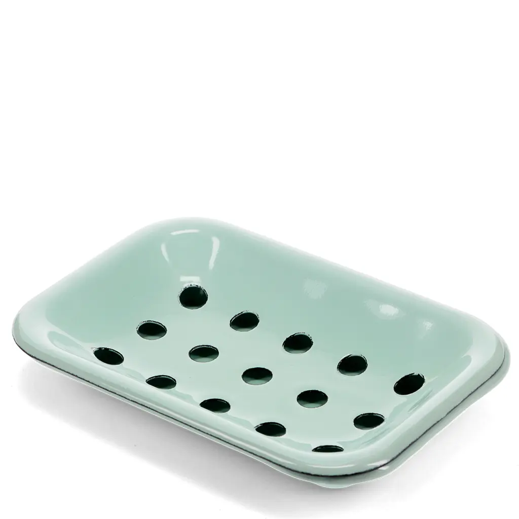 Rex London Jabonera de esmalte GREEN