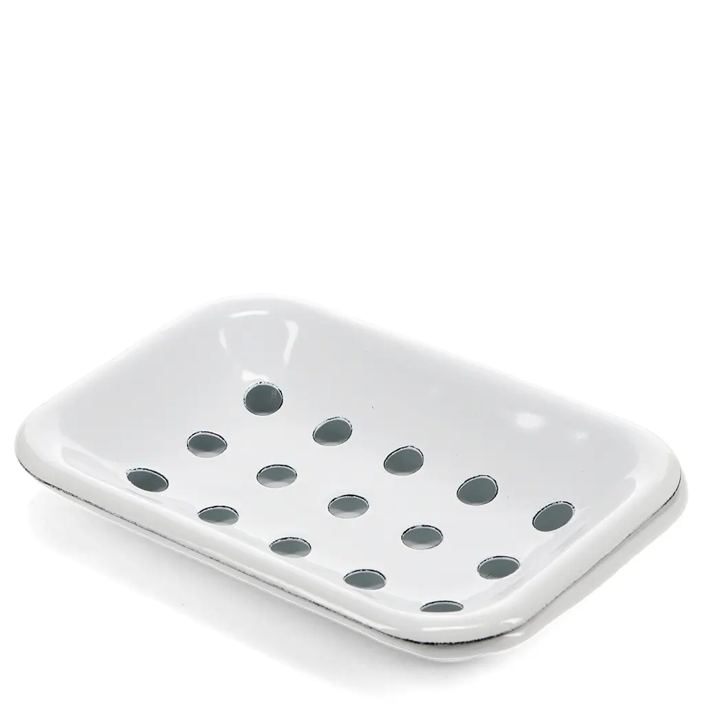 Rex London Jabonera de esmalte WHITE