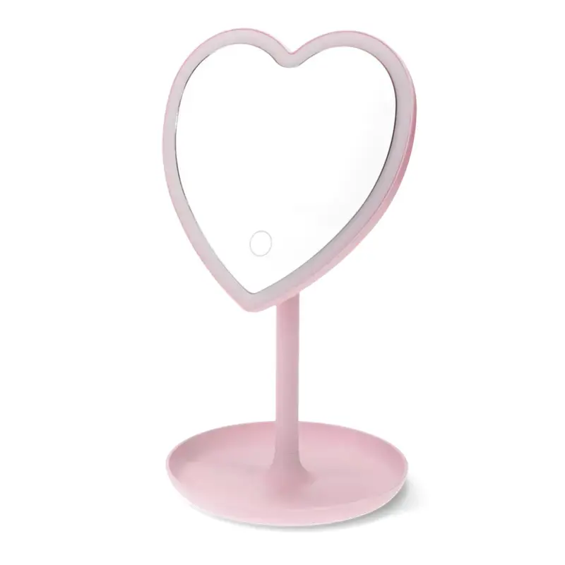 Rex London Espejo de mesa Heart PINK