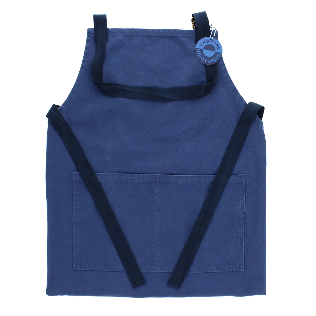 Rex London Delantal con tirantes BLUE