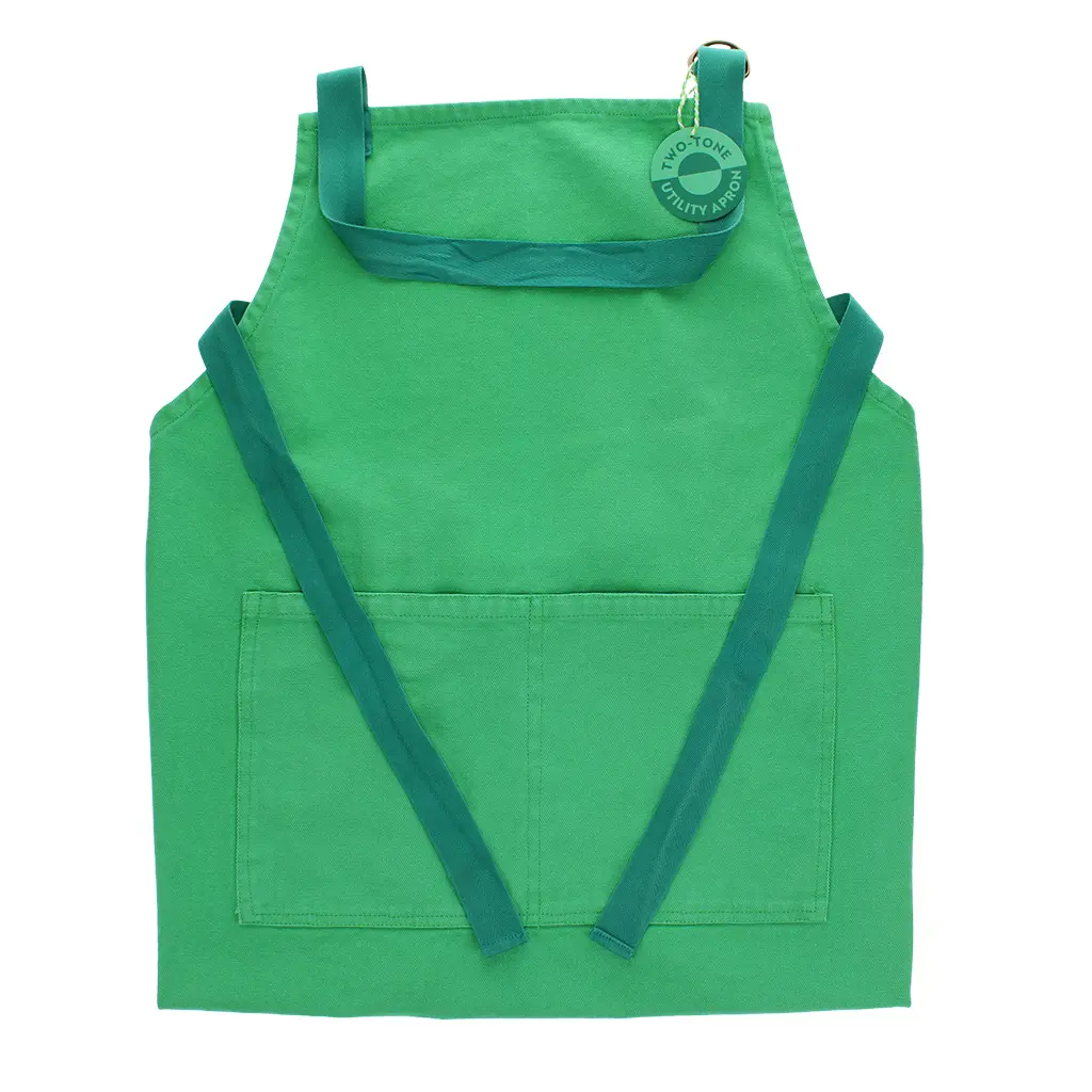 Rex London Delantal con tirantes GREEN