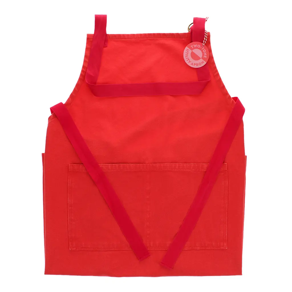 Rex London Delantal con tirantes RED