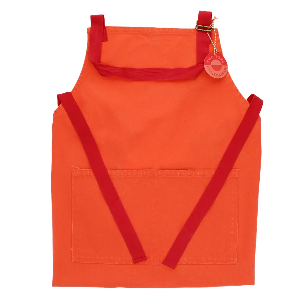 Rex London Delantal con tirantes ORANGE
