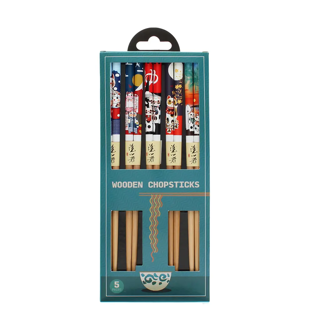 Rex London Baguettes decorativas Beckoning Cats (x5) BEIGE