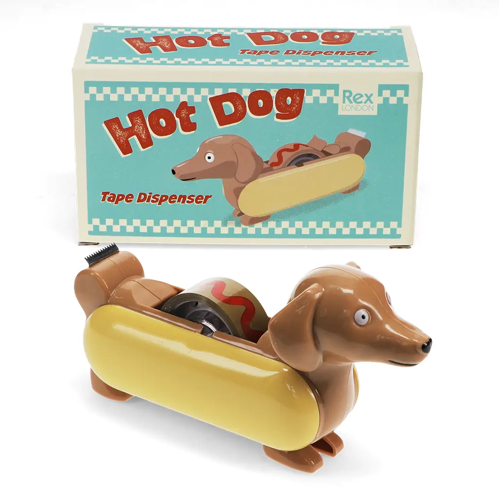 Rex London Dispensador de cinta adhesiva Hot Dog BROWN