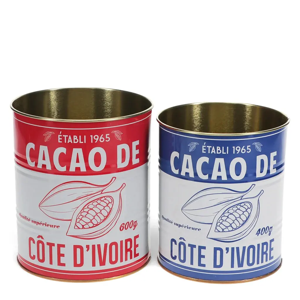 Rex London Caja de almacenamiento Cacao (x2) RED
