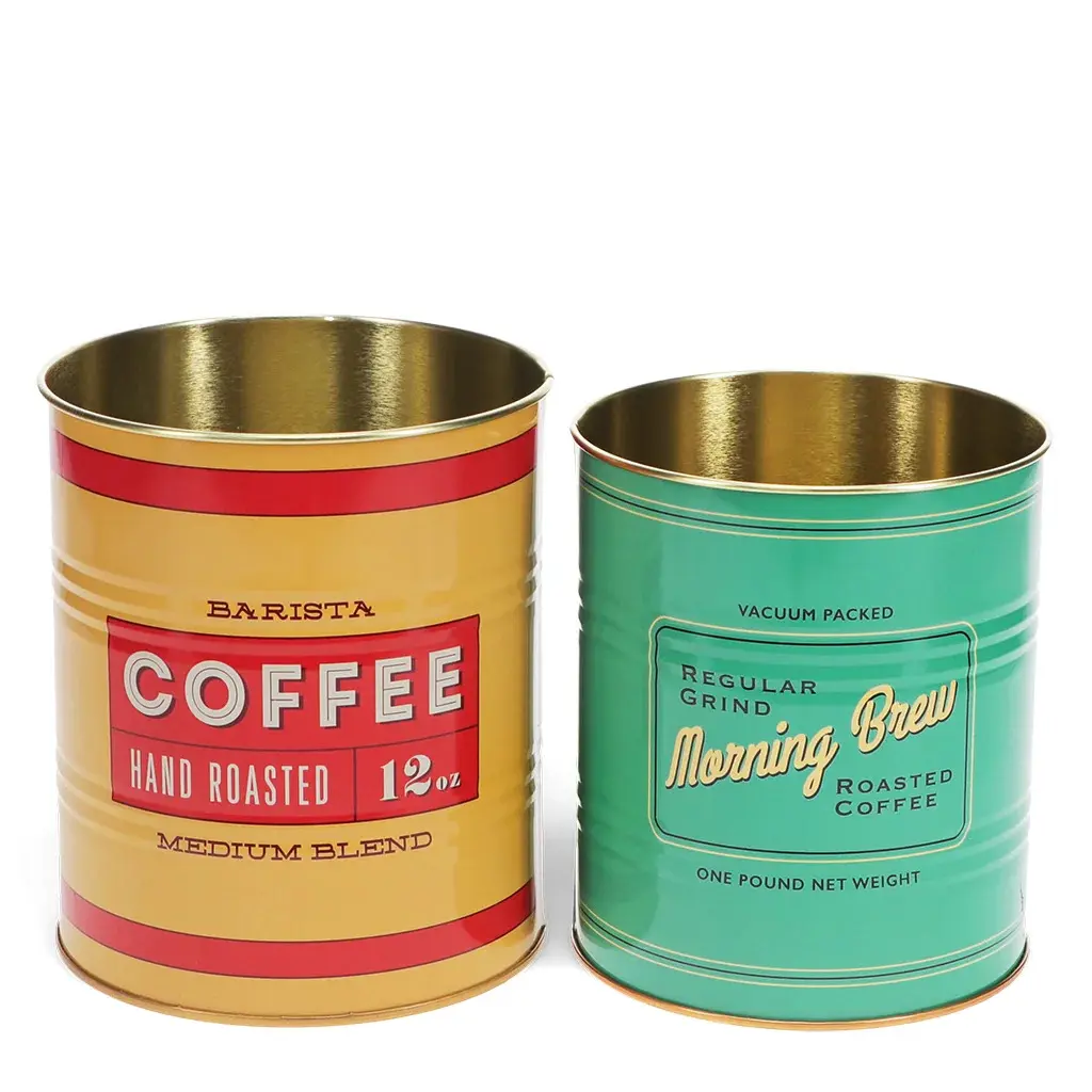 Rex London Caja de almacenamiento Vintage coffee (x2) BLUE
