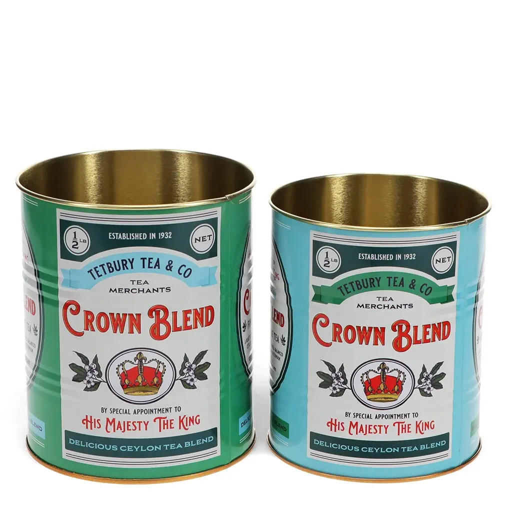Rex London Caja de almacenamiento Crown Blend (x2) BLUE