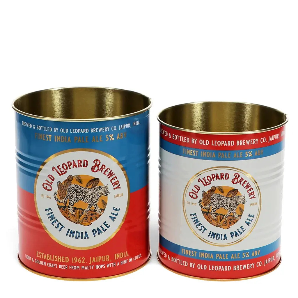 Rex London Caja de almacenamiento Old Leopard Brewery (x2) WHITE