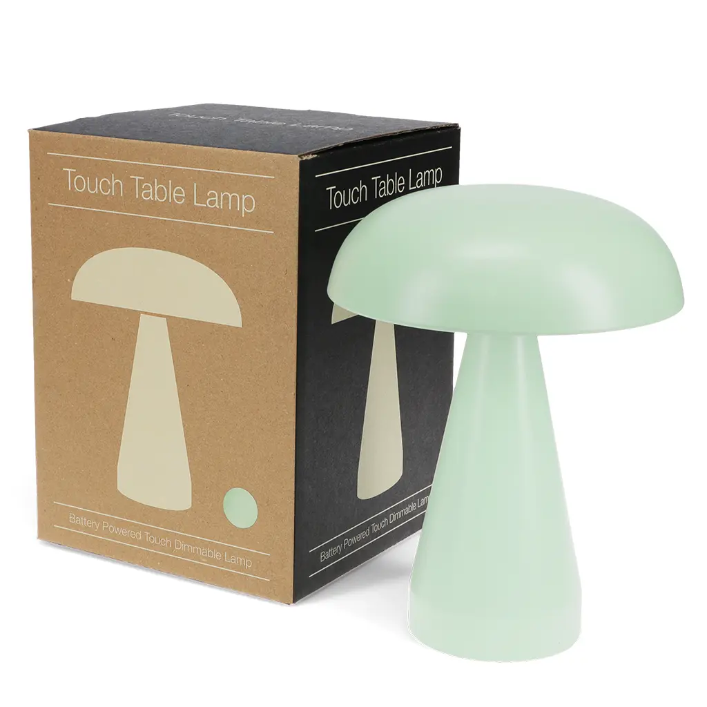 Rex London Lámpara táctil de champiñón con intensidad variable GREEN