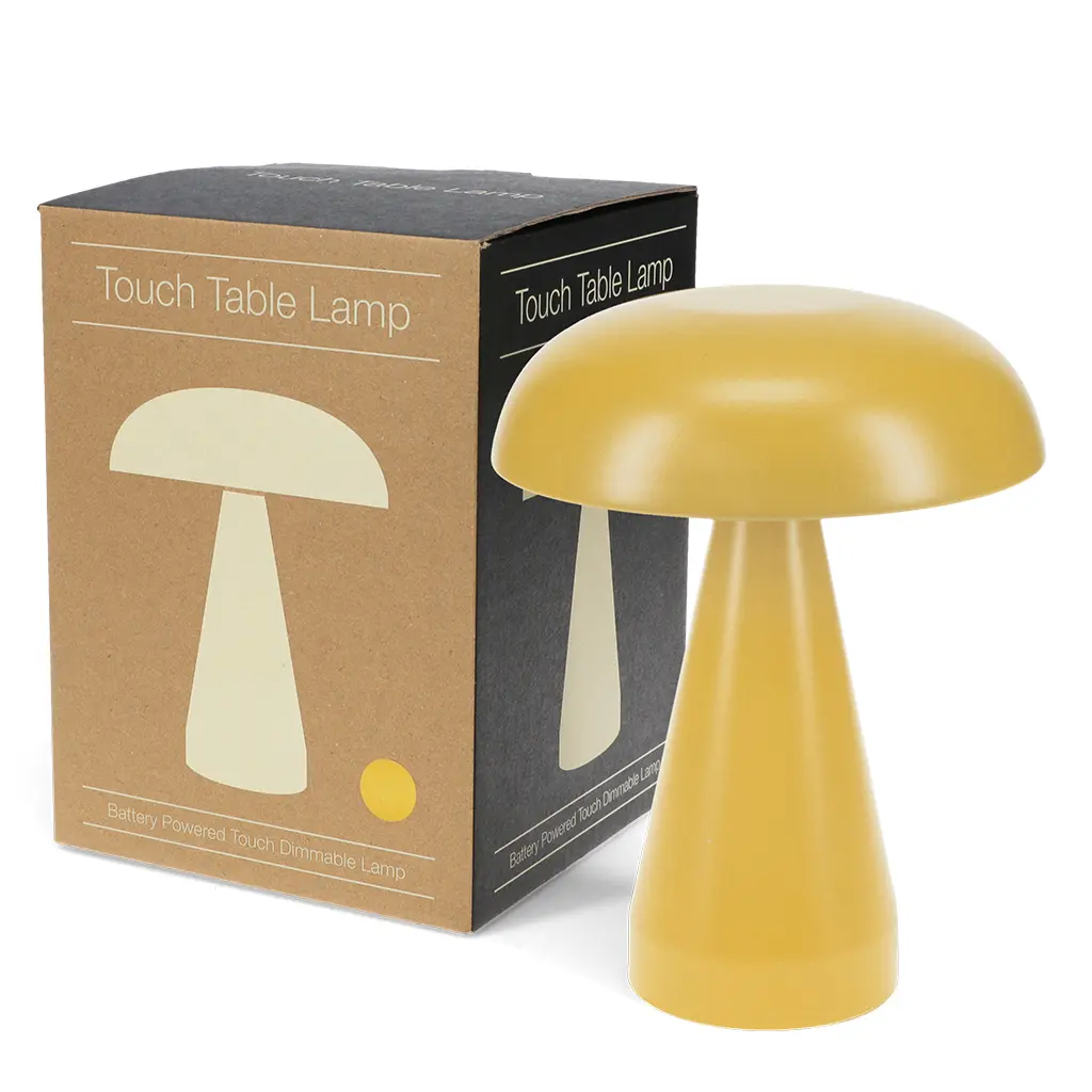 Rex London Lámpara táctil de champiñón con intensidad variable YELLOW