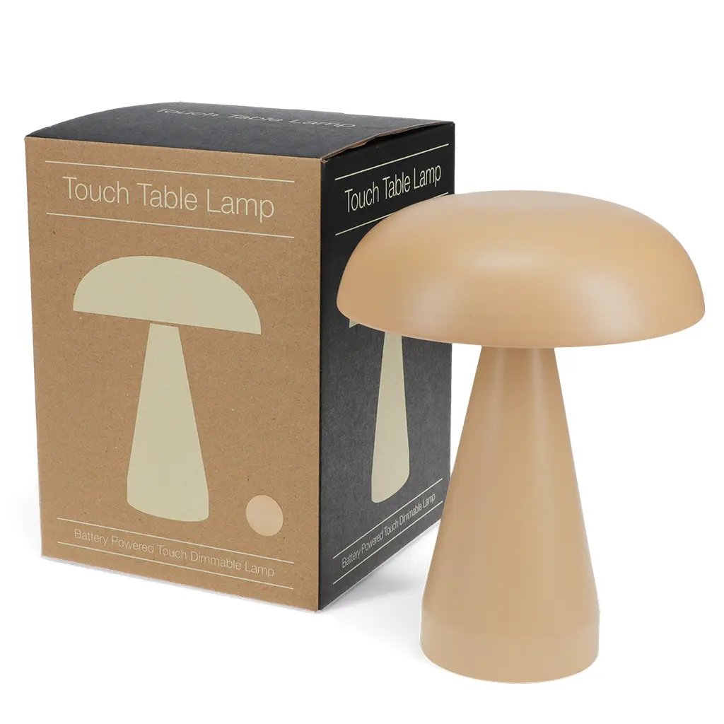 Rex London Lámpara táctil de champiñón con intensidad variable BROWN