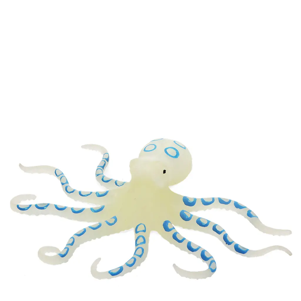 Rex London Juguete blando fosforescente Octopus WHITE