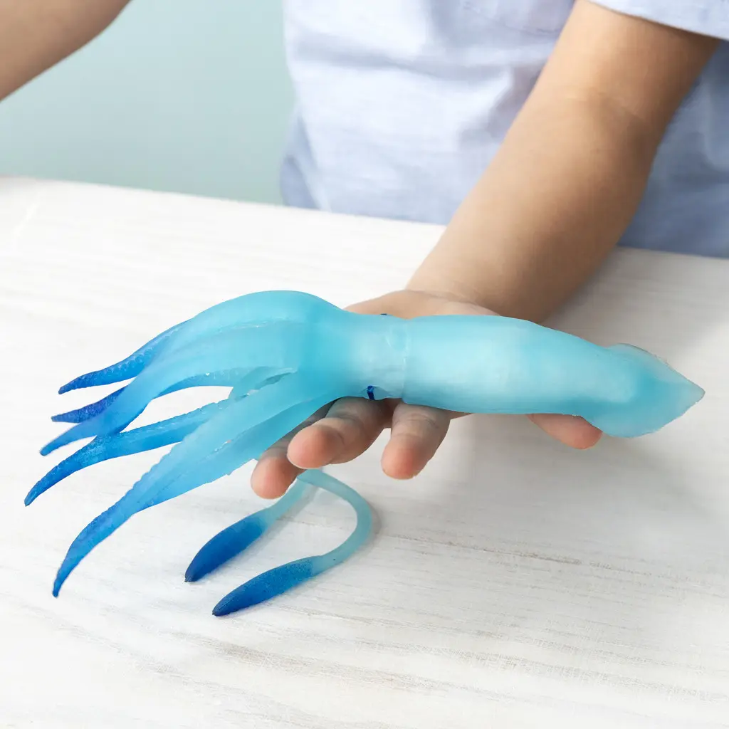 Rex London Juguete blando fosforescente Squid BLUE