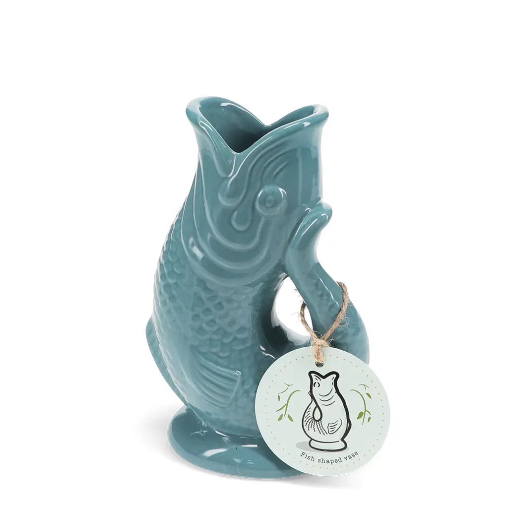 Rex London Jarrón de cerámica BLUE