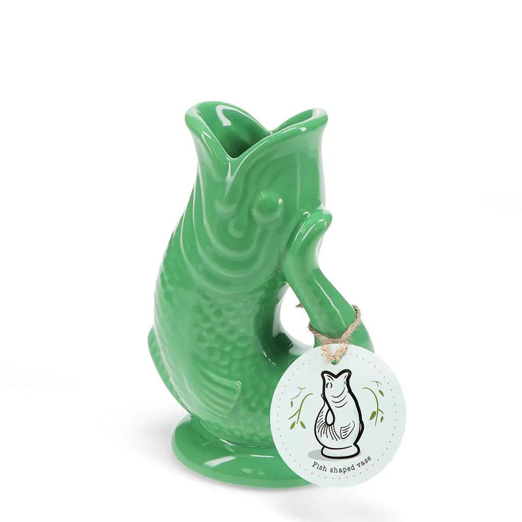 Rex London Jarrón de cerámica GREEN