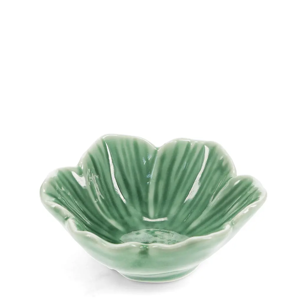 Rex London Bol de flores de cerámica GREEN