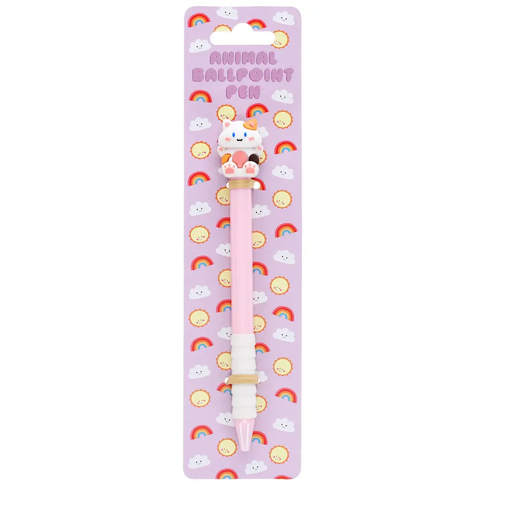 Rex London Bolígrafo de animal Cat PINK