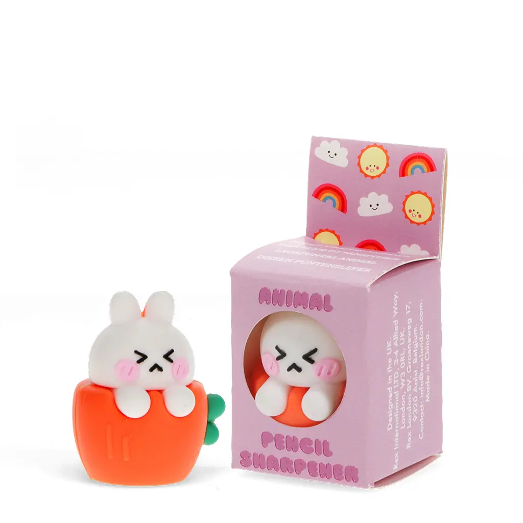 Rex London Sacapuntas de animal White rabbit ORANGE