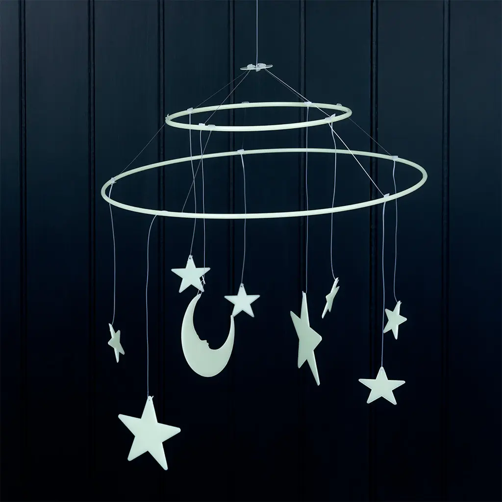 Rex London Decoración colgante Moon and stars BLACK