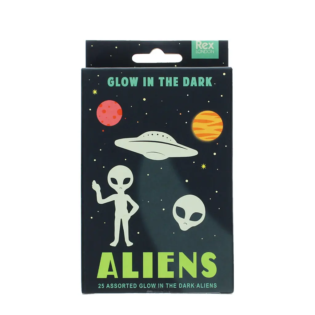Rex London Pegatinas Aliens (x25) BLACK