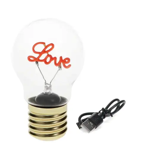 Rex London Bombilla recargable Love WHITE