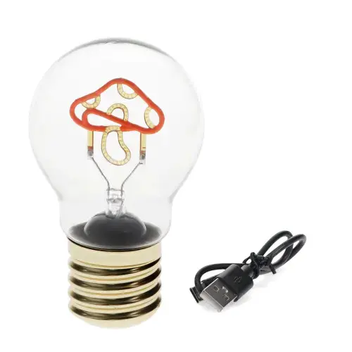 Rex London Bombilla recargable Mushroom WHITE