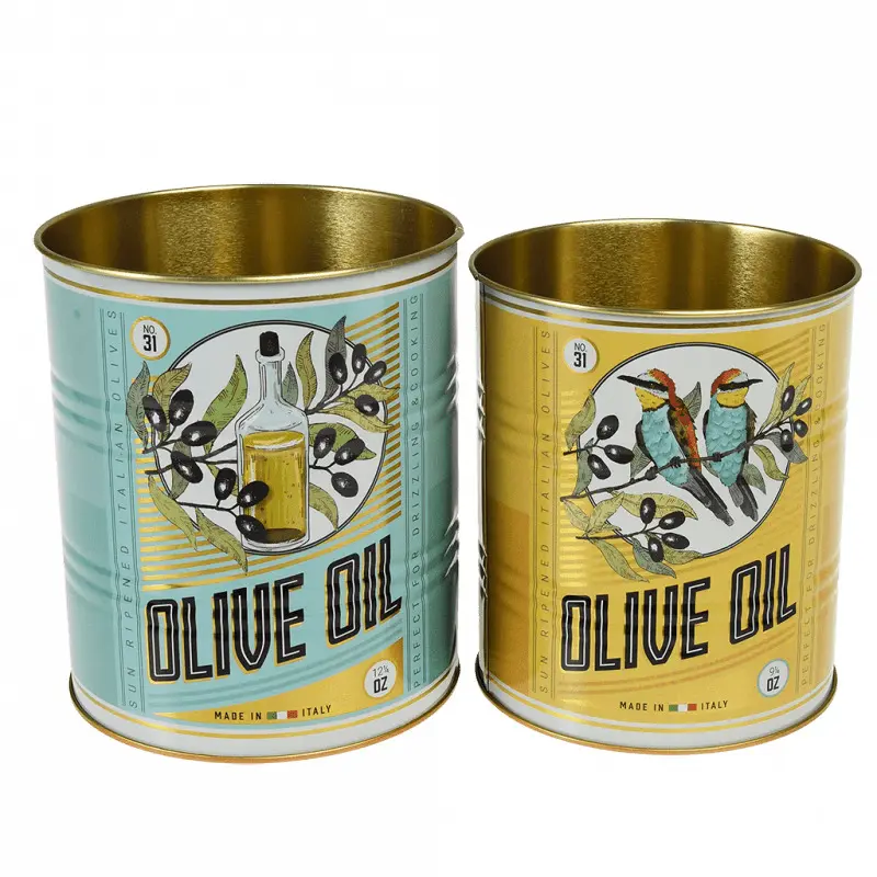 Rex London Caja de almacenamiento Olive Oil (x2) YELLOW