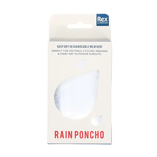 Rex London Poncho de lluvia de emergencia BLUE