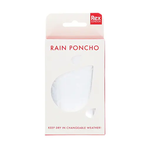 Rex London Poncho de lluvia de emergencia RED