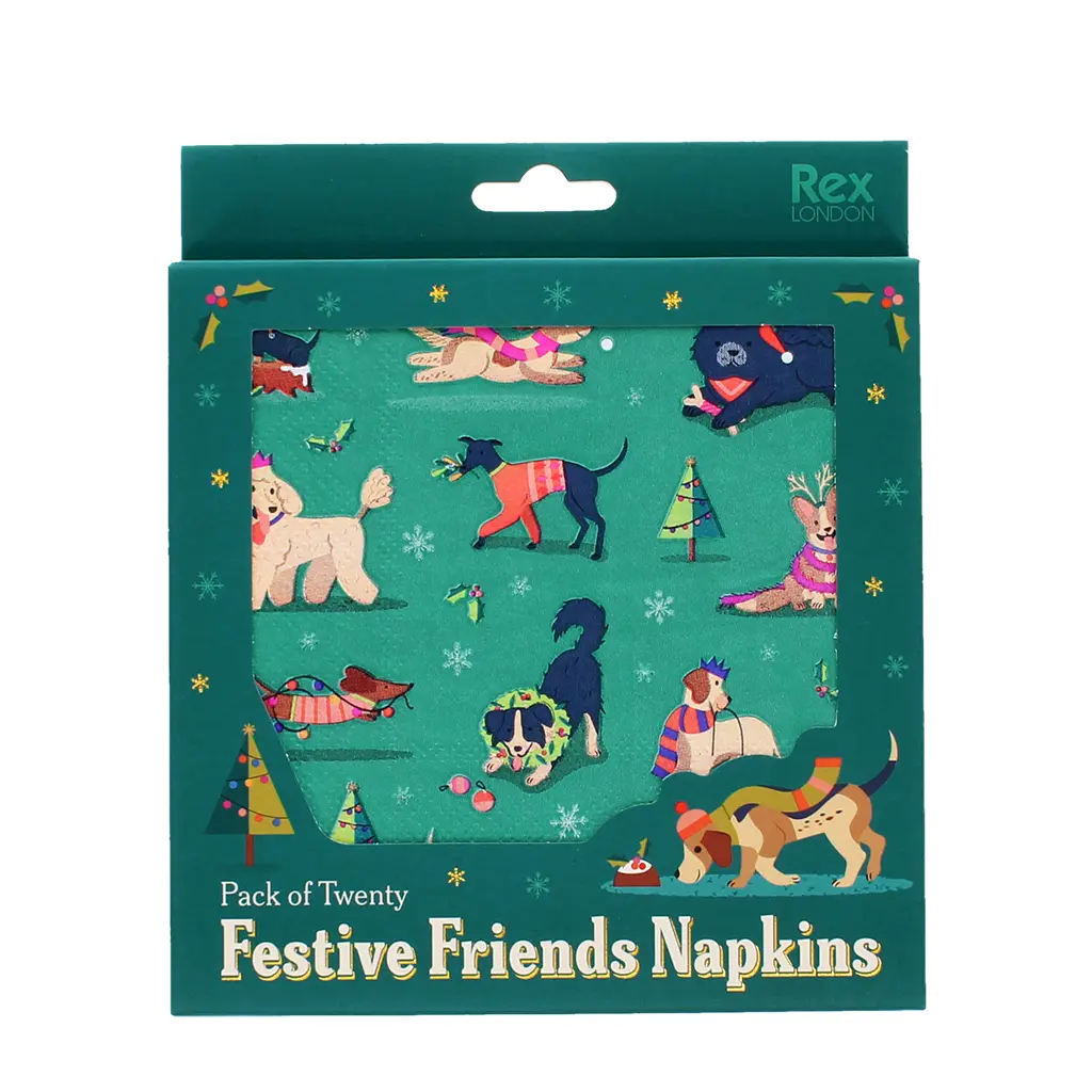 Rex London Marco de fotos Festive Friends (x20) GREEN