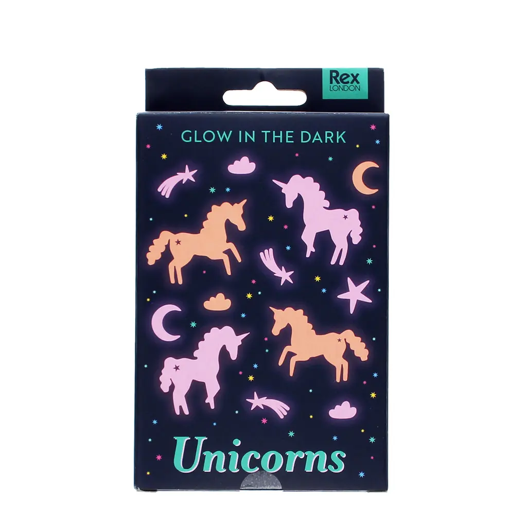 Rex London Pegatinas Unicorns (x24) PURPLE