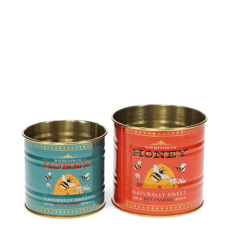 Rex London Caja de almacenamiento Honey (x2) BLUE