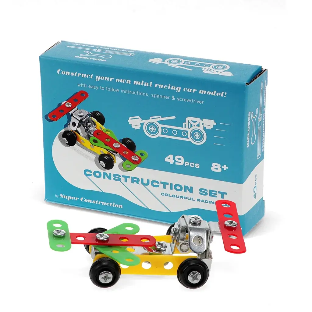 Rex London Mini kit de ensamblaje Colourful Racing Car YELLOW