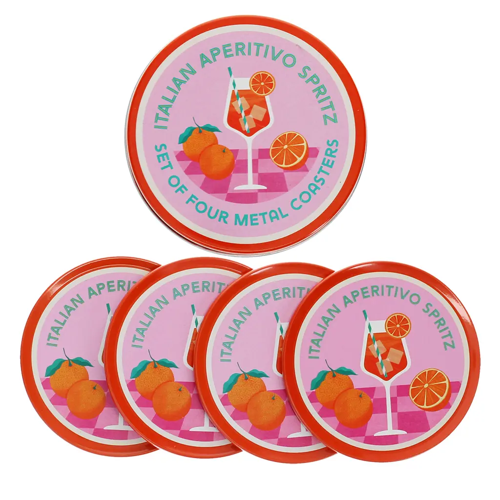 Rex London Posavasos Aperitivo Spritz (x4) RED