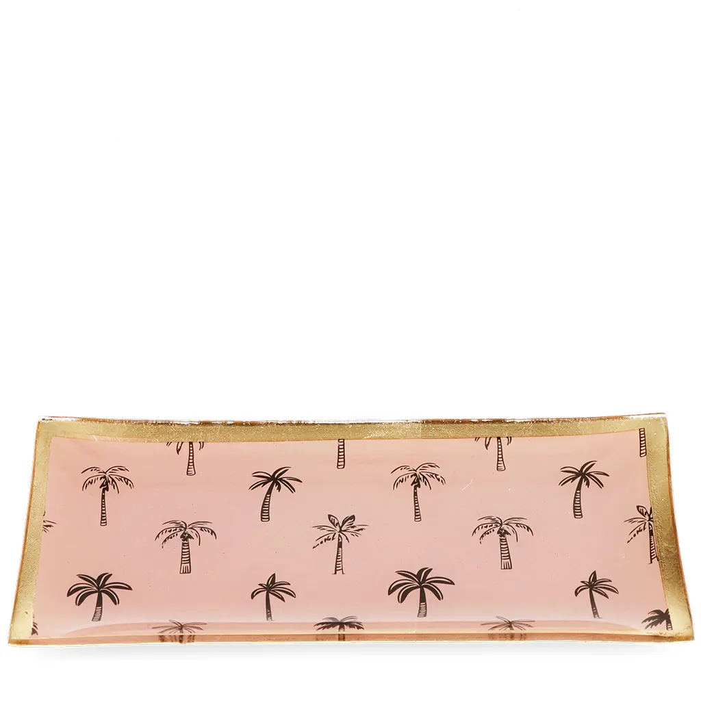 Rex London Bandeja para llaves Palm tree GOLD