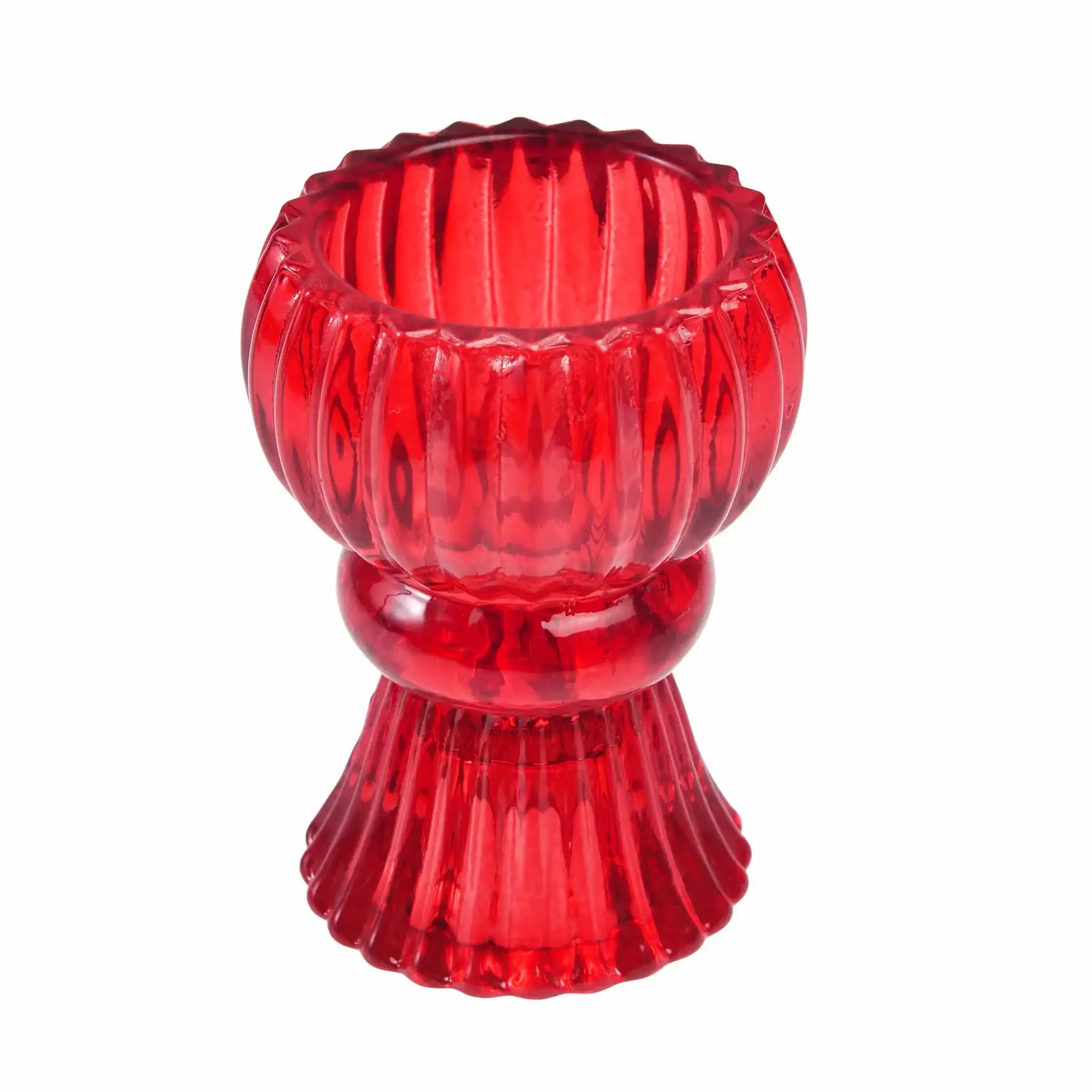 Rex London Candelabro de cristal de doble punta RED
