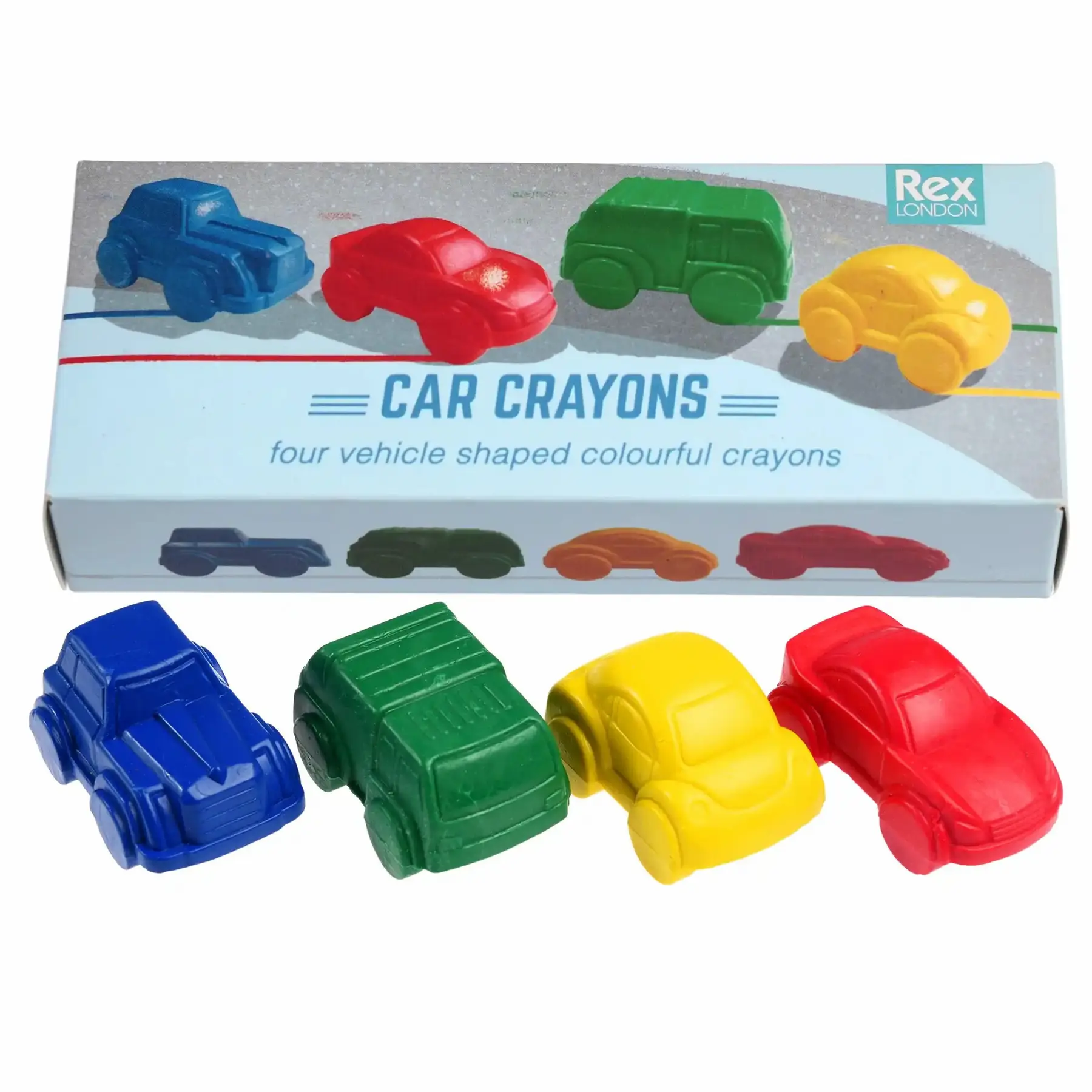 Rex London Lápiz de coche Road Trip (x4) MULTICOLOR