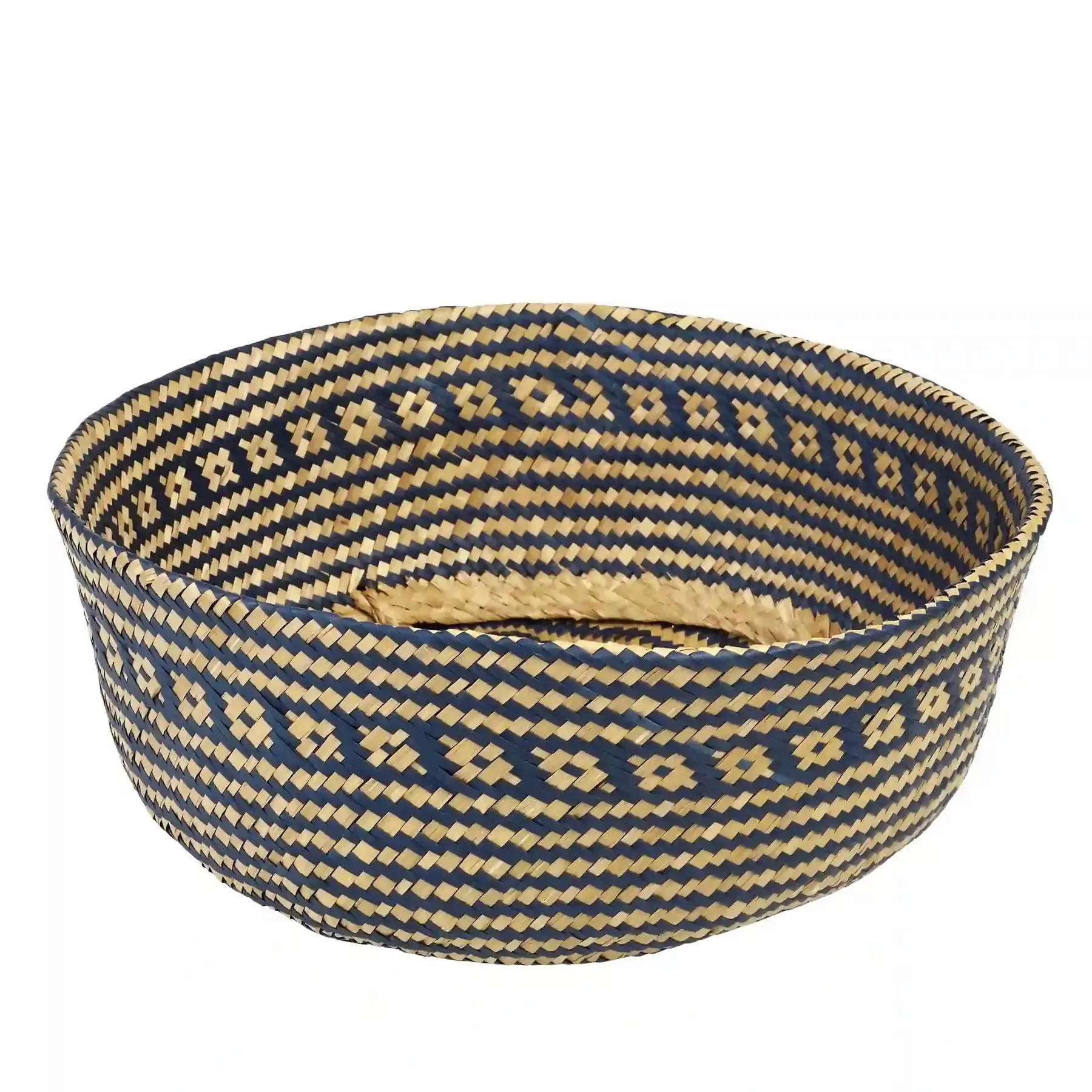 Rex London Cesta de junco de mar BLUE