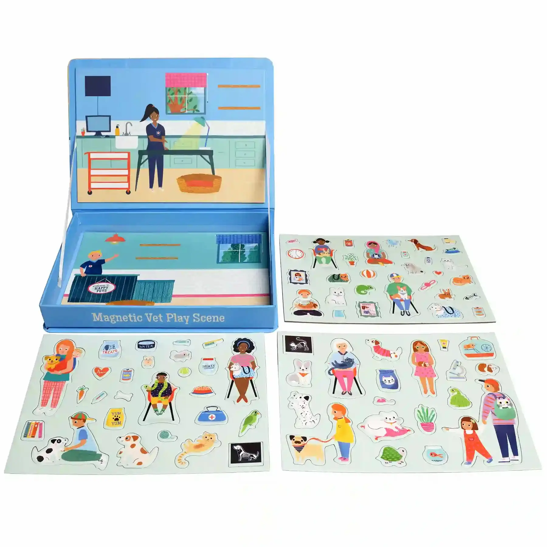 Rex London Juego magnético veterinario (x75) BLUE