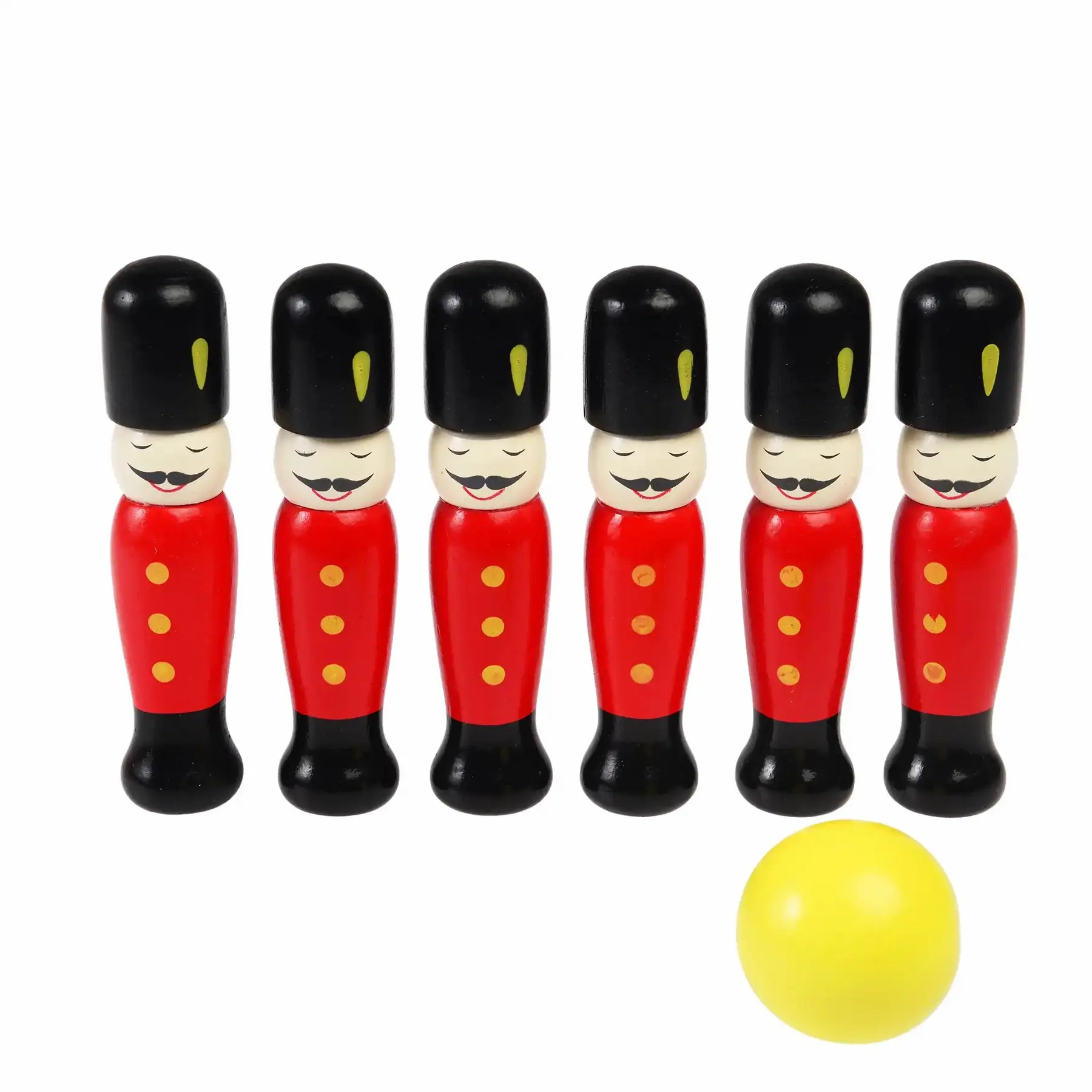 Rex London Juego de bolos para niños soldado RED