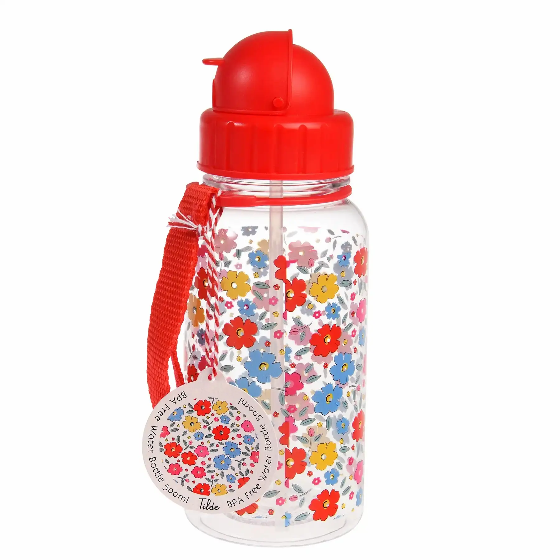 Rex London Botella de agua para niños Tilde RED