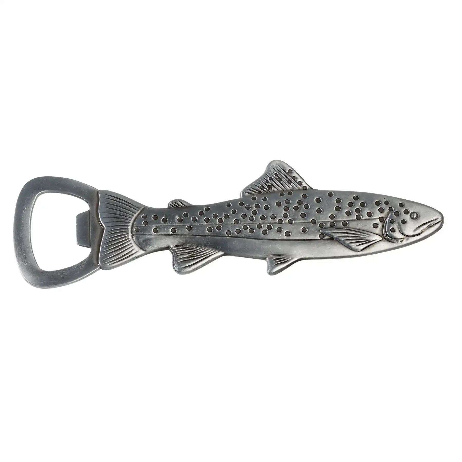 Rex London Abrebotellas con forma de pez Spirit of Adventure SILVER