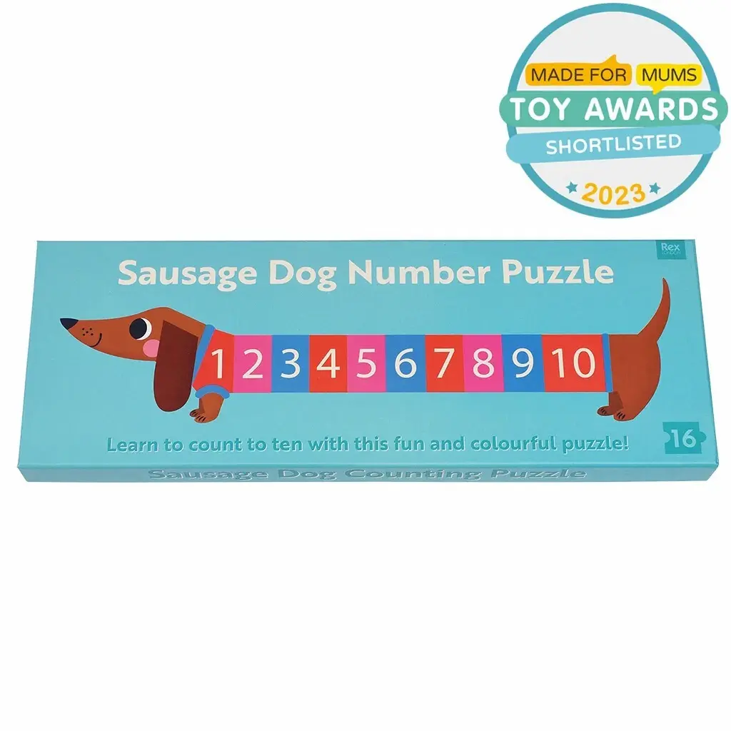 Rex London Puzzle de números Sausage Dog MULTICOLOR