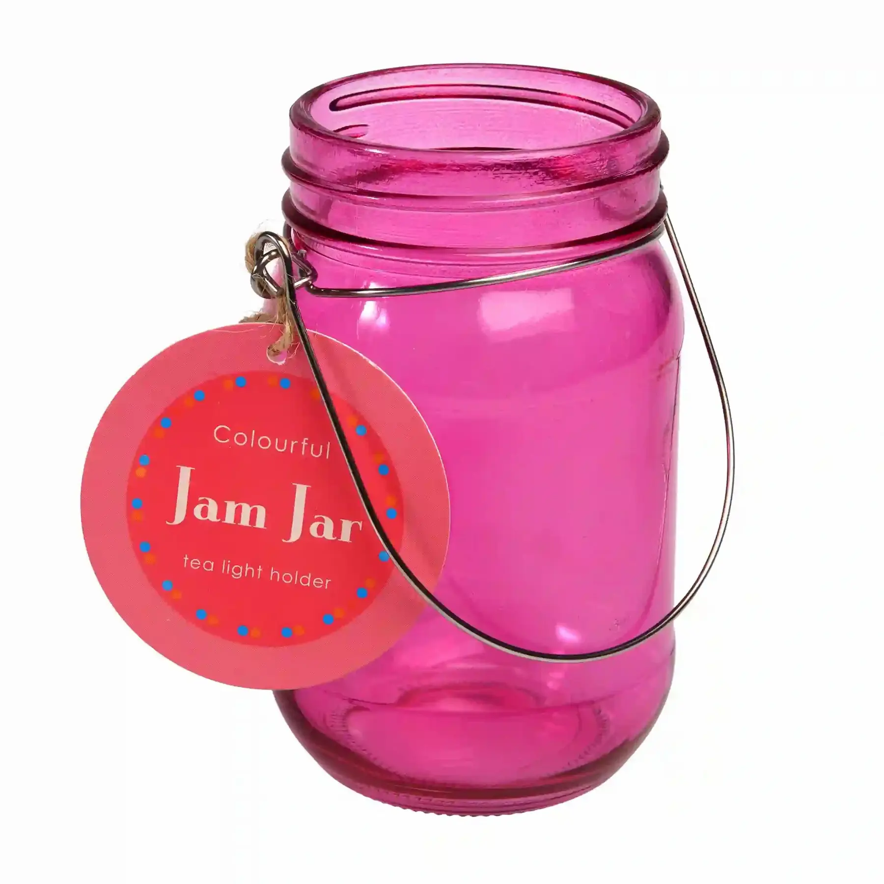 Rex London Fotóforo con tarro de mermelada colgante PINK