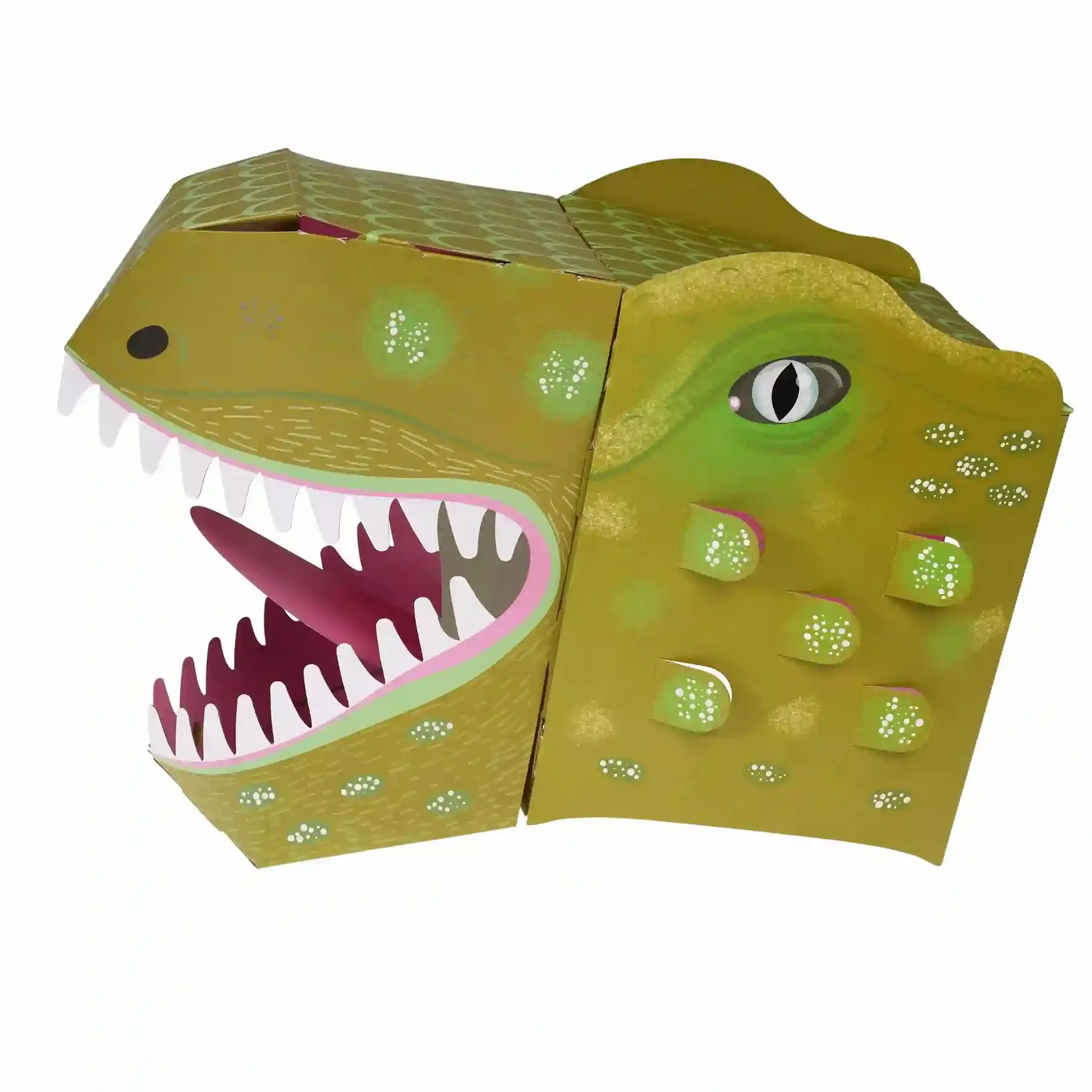 Rex London Máscara con cabeza de dinosaurio GREEN